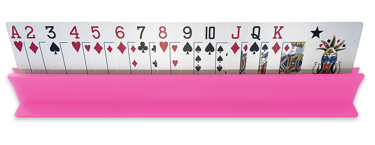 Canasta Card Holder Bright Pink