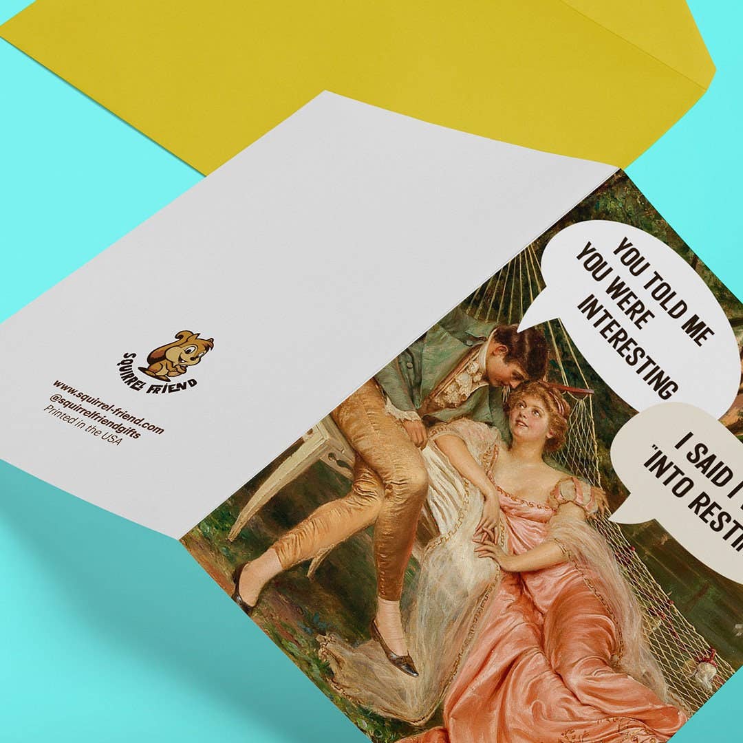 Into Resting - Funny Irreverent Anniversary Card