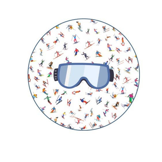 Acrylic Napkin Weight -  Ski Goggles