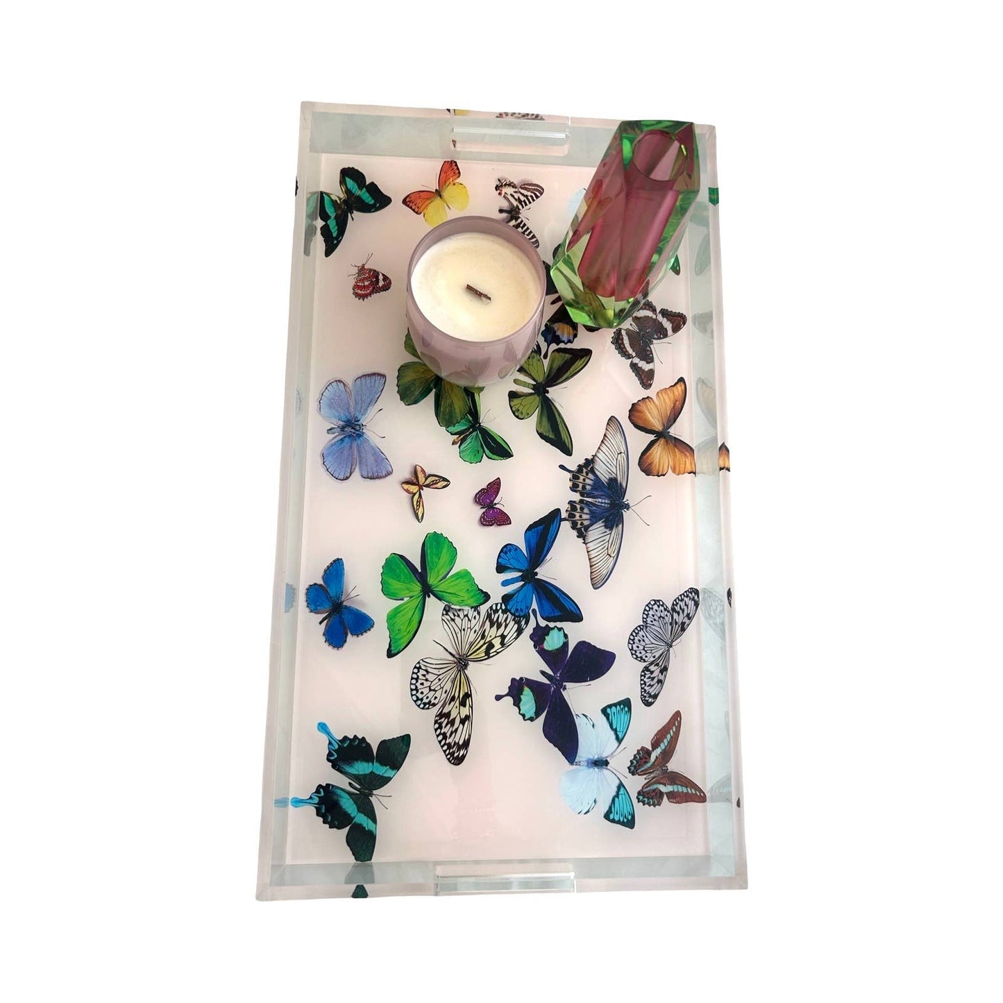 Tray - Peach Butterfly