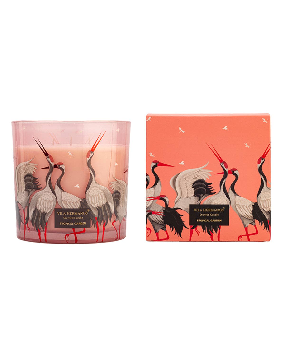 Candle in Jar JUNGLETOPIA FLAMINGO PINK 1450gr (Very Large Size)