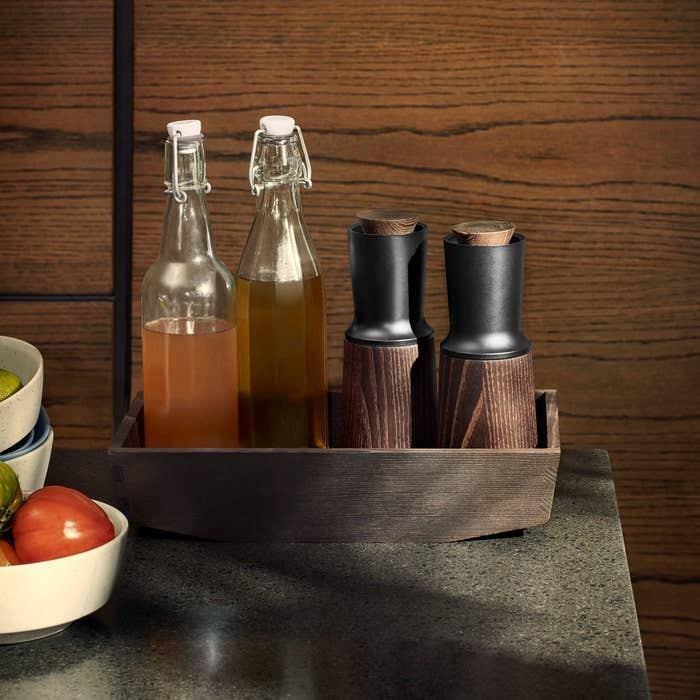 Rosendahl - RÅ - 12.6" x 7.3" Ash Wood Condiment Caddy