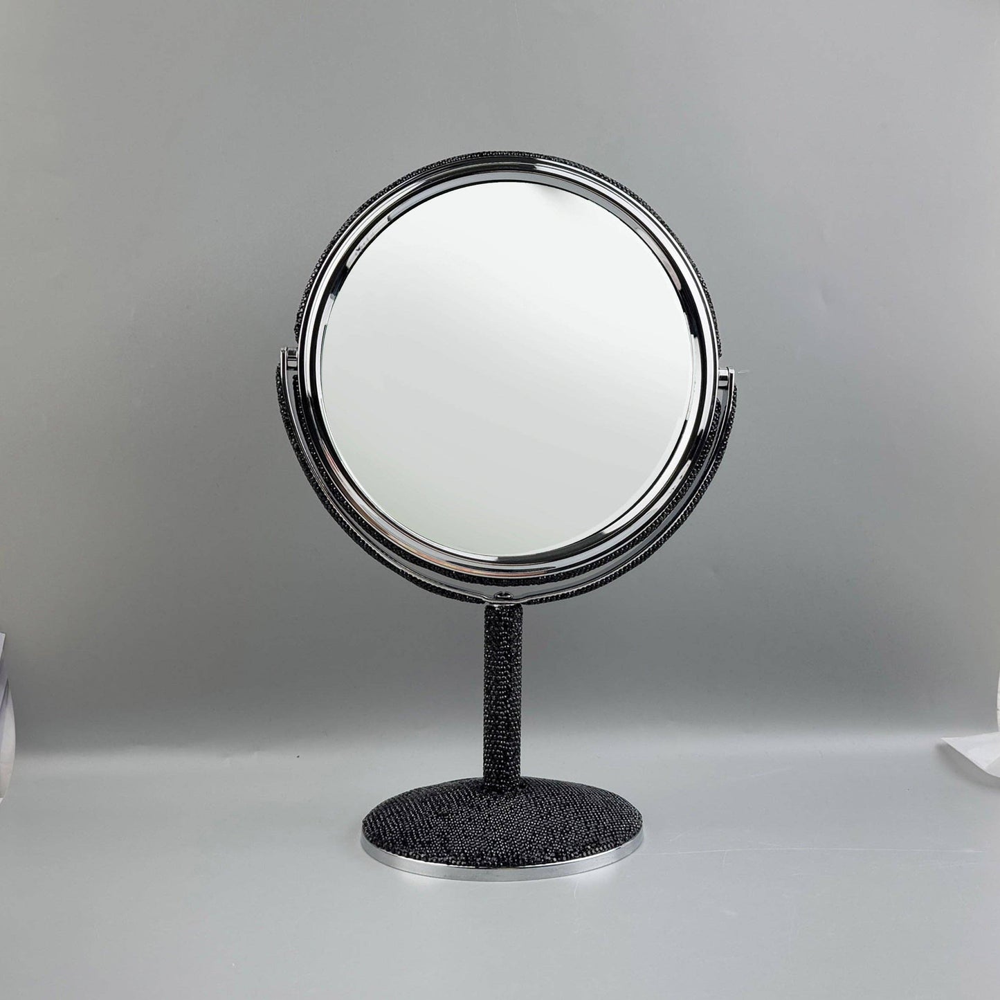 Ceramic Rhinestone Desktop Mirror
