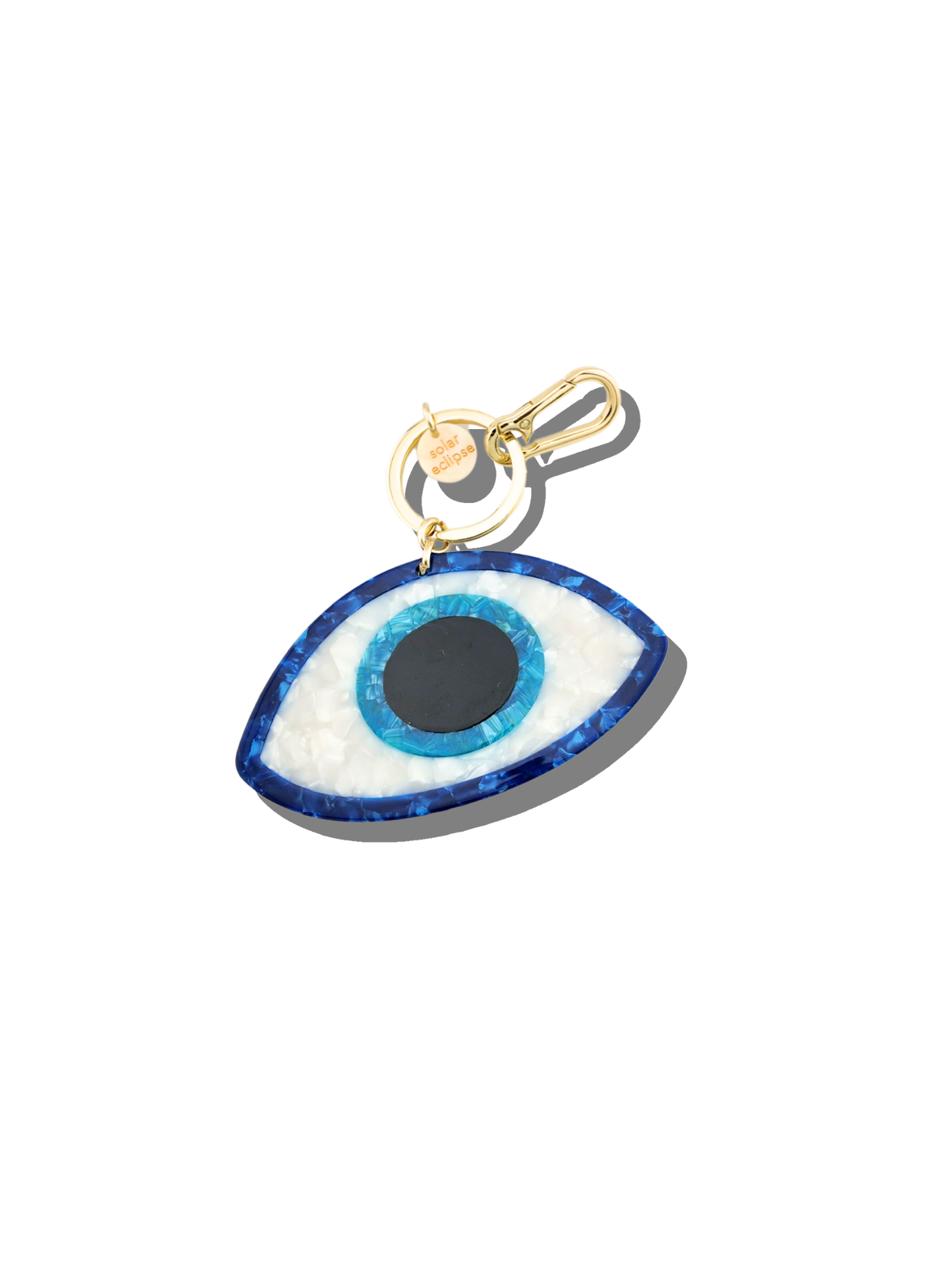 Hand-painted Evil Eye Bag Charm & Keychain | Eco-Friendly