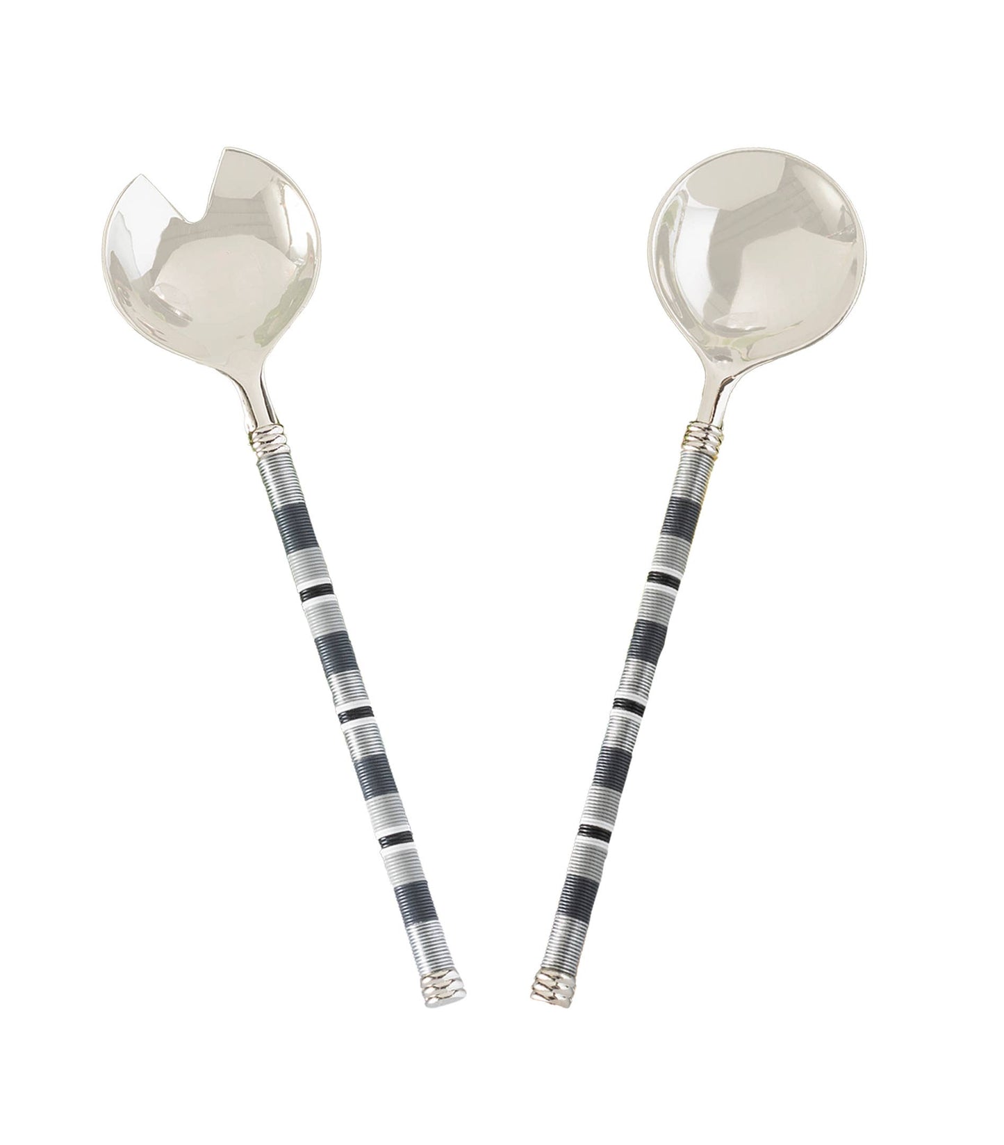 Zulu Salad Servers - Shades of Graphite