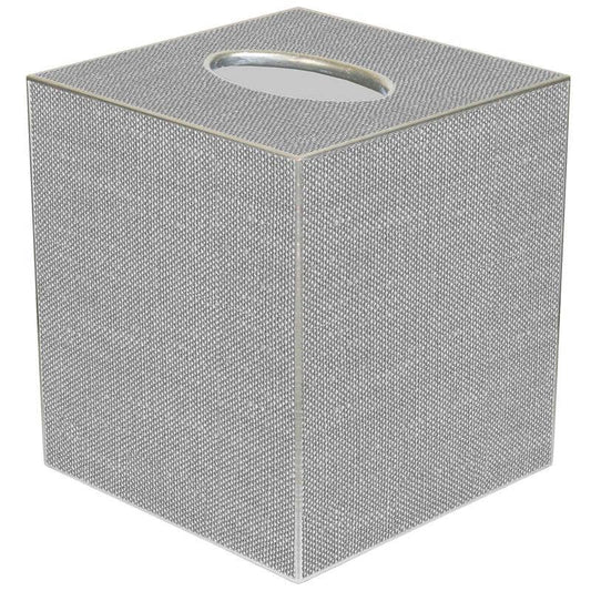 Grey Linen Tissue Box Cover