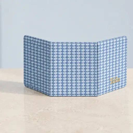 Mahjong Card Holder/Folio in Blue