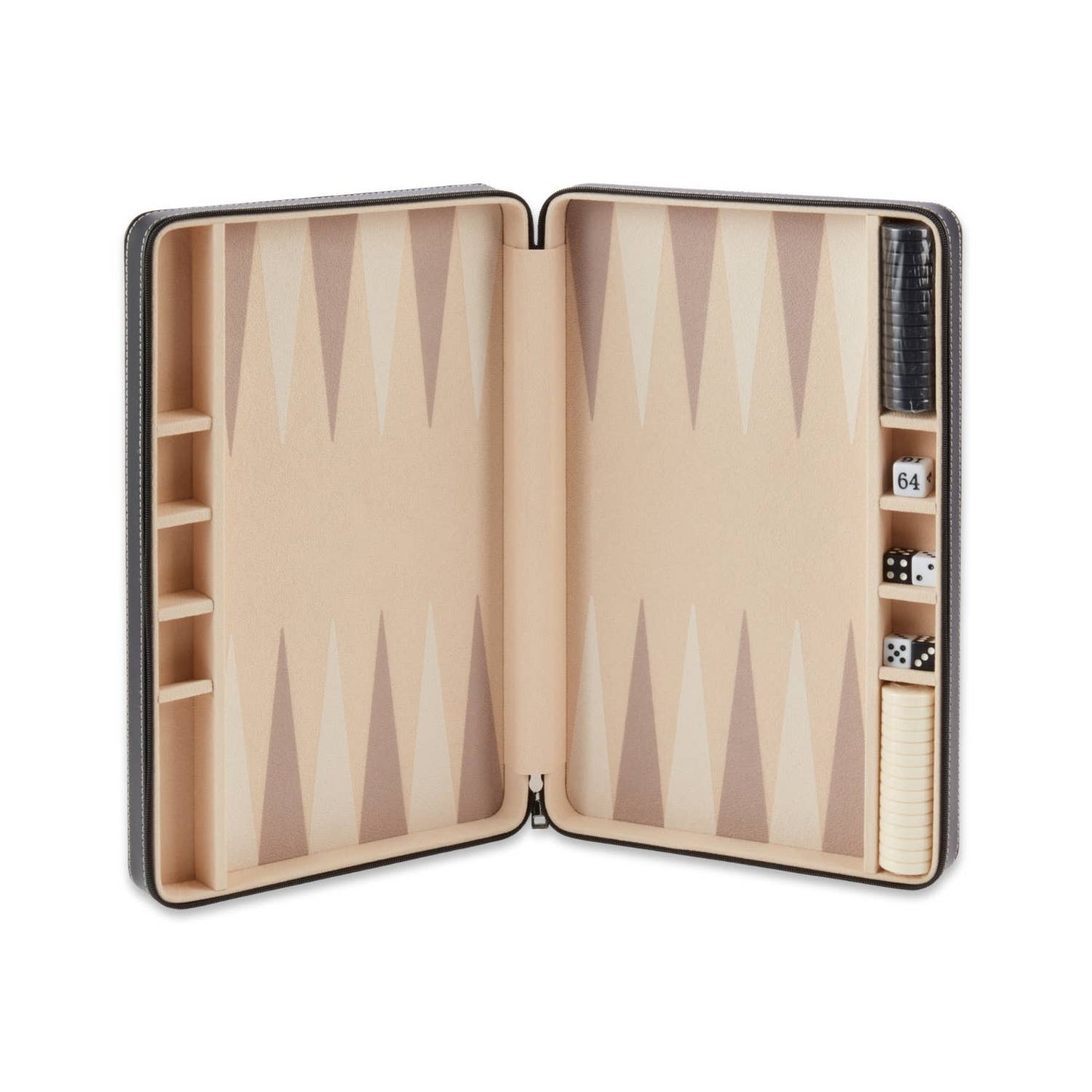Backgammon Set in Leather Case