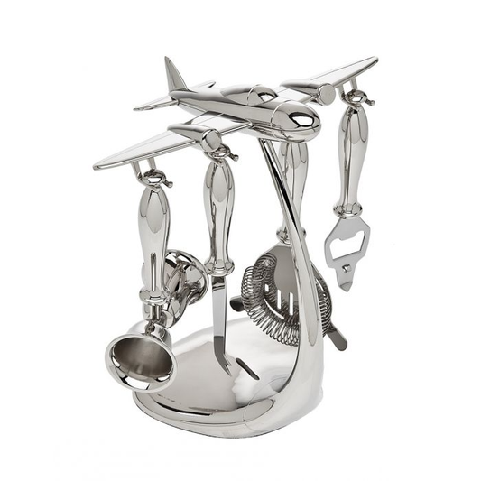 5 Piece Airplane Bar Tool Set