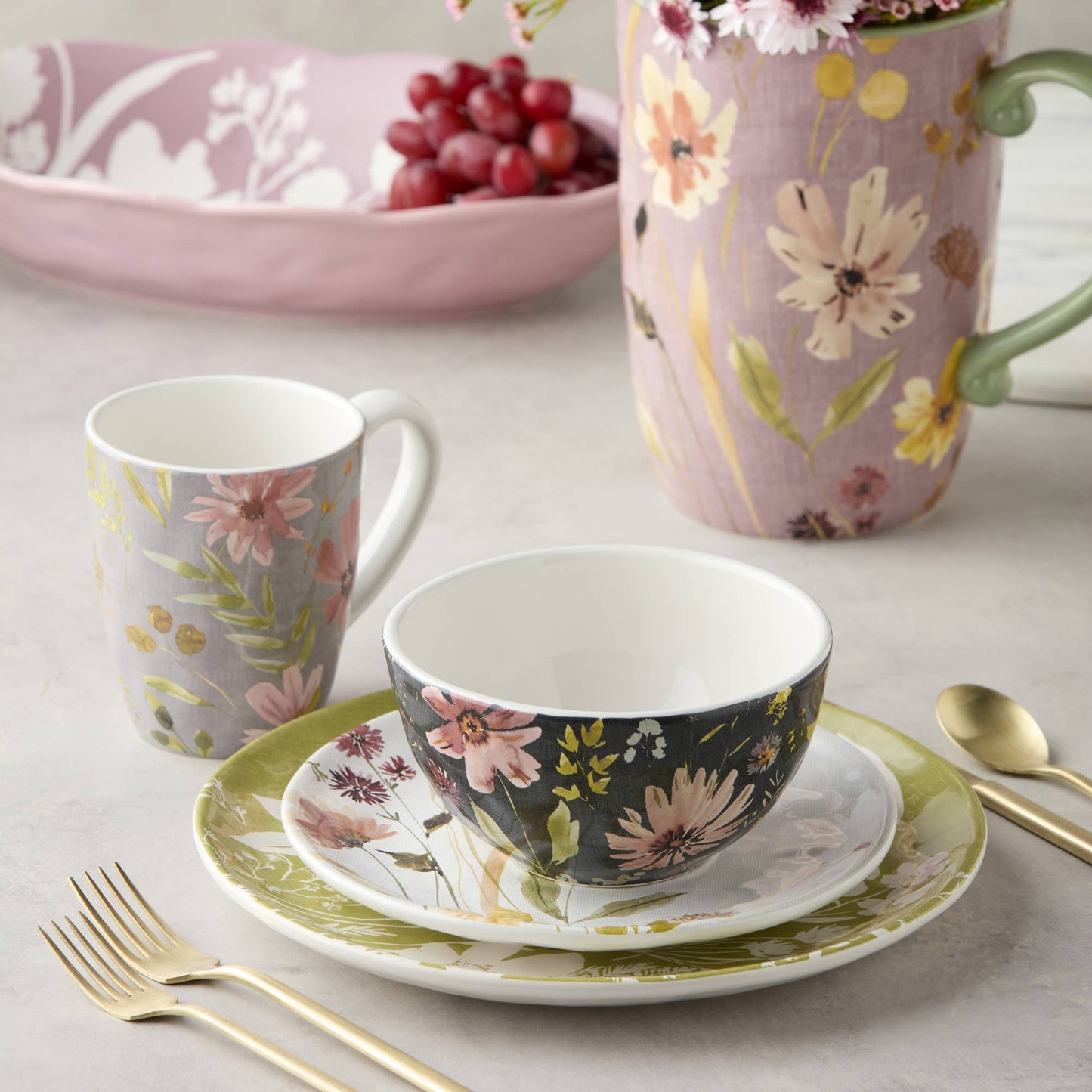 Wildflowers Salad Plate 9" (Each Set of 4)