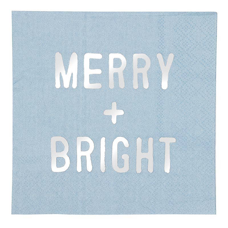Face to Face Ceramic Tray + Napkins - Merry & Bright