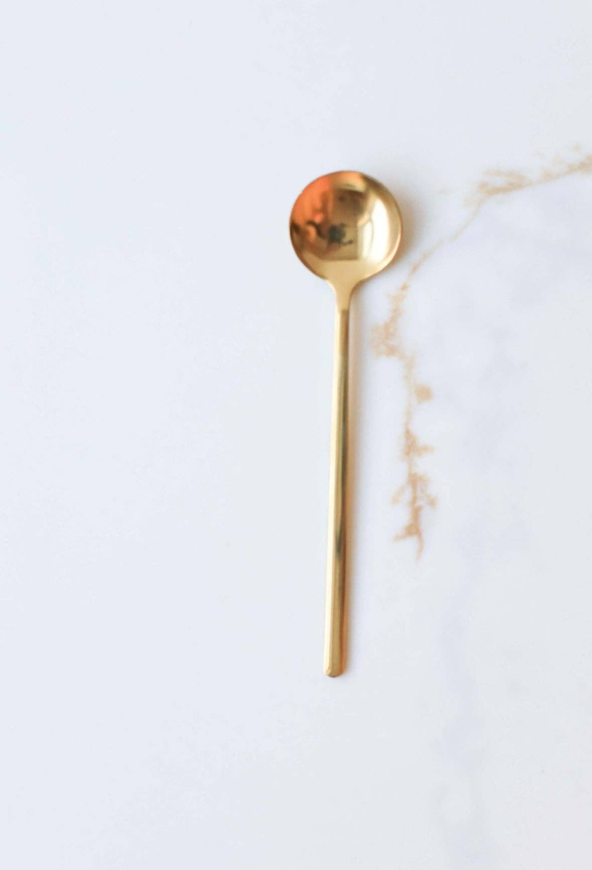 Gold-Plated Stainless Steel Stirring Spoon