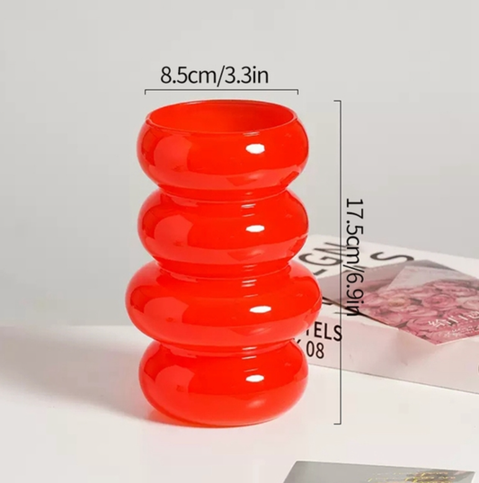 Modern Decorative Plant Hydroponic Vase in Orange