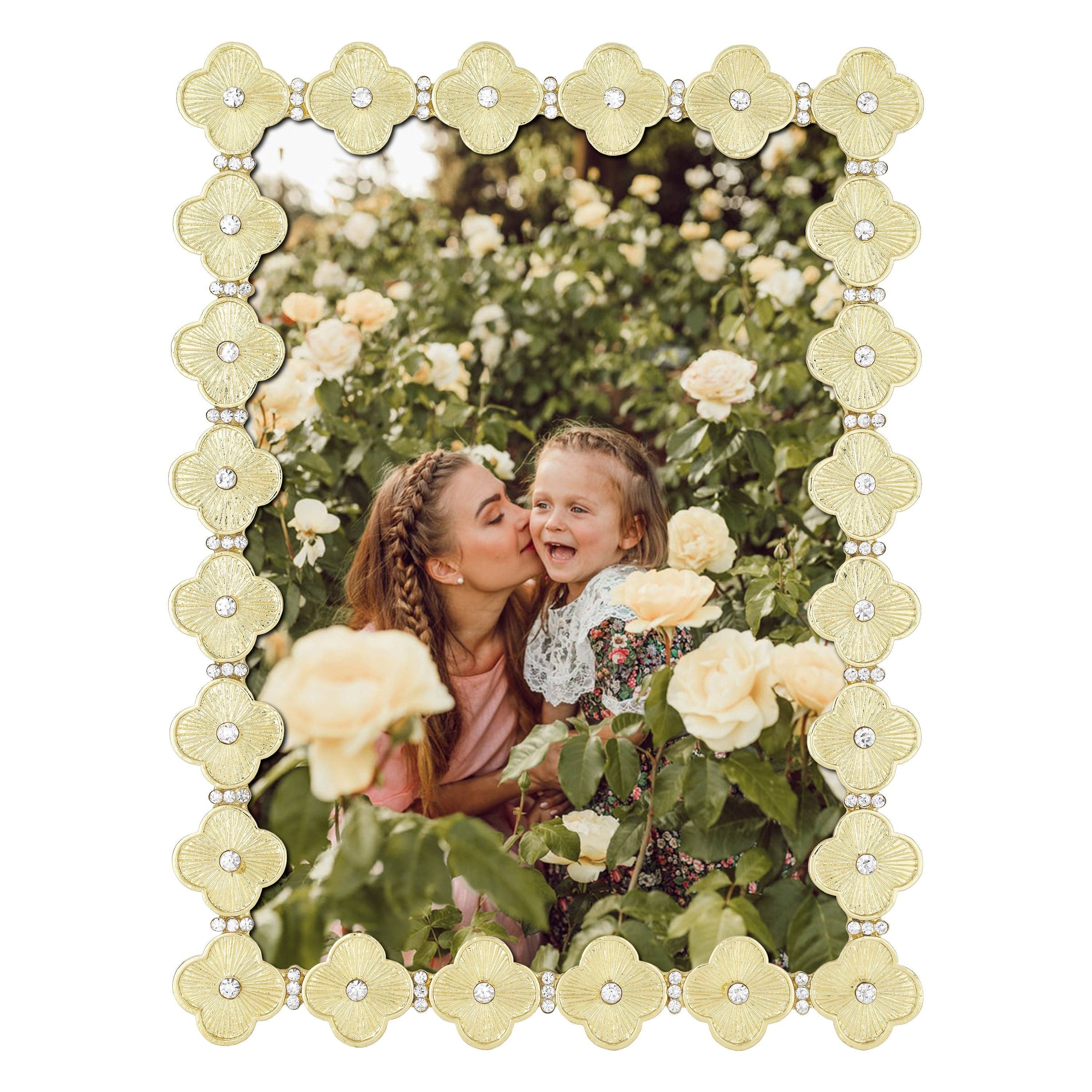 Gold Pavé Clover Frame - Thumbnail 5
