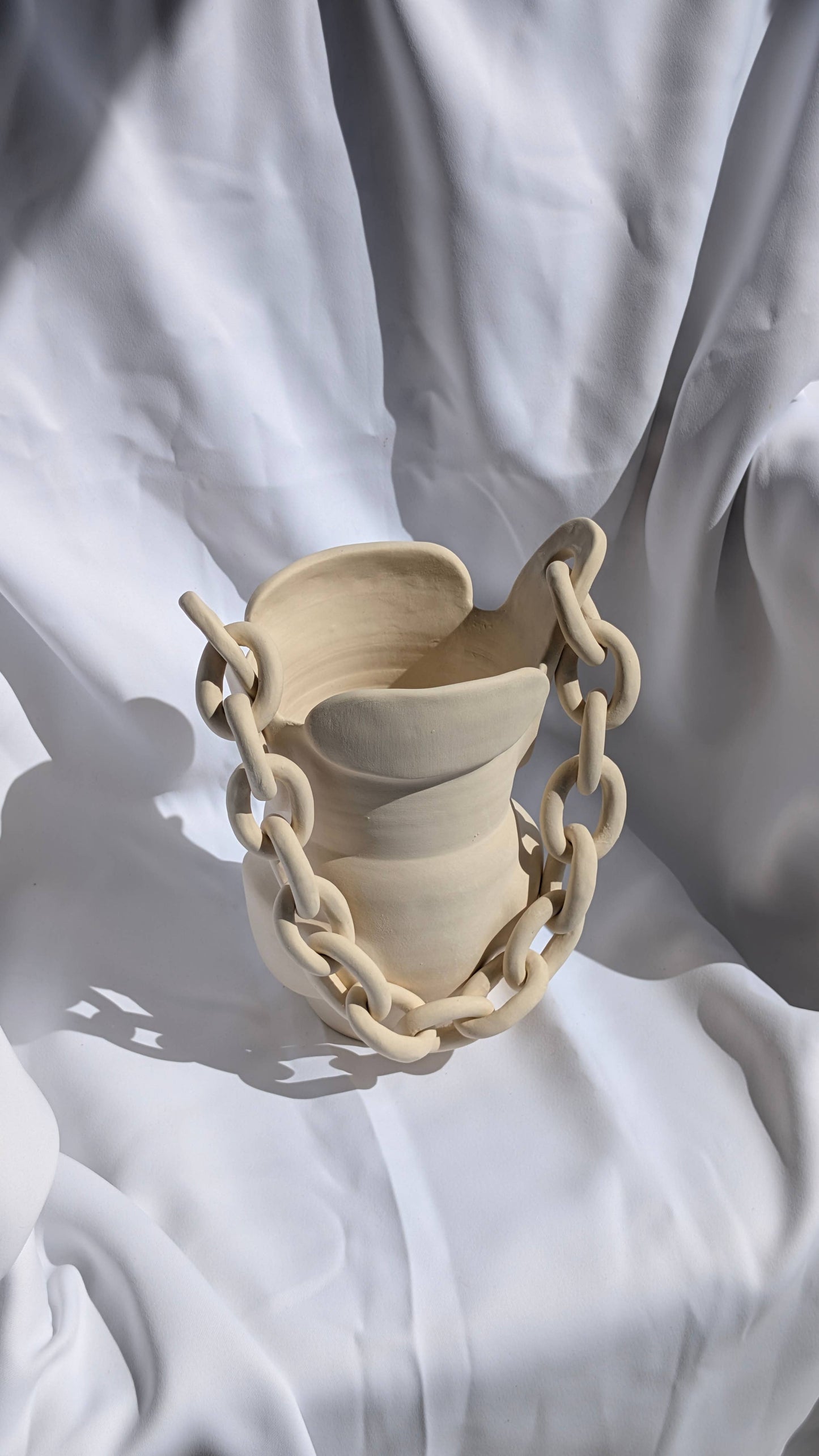 Handmade ceramic Vase | Chain vase | home decor | Decorative