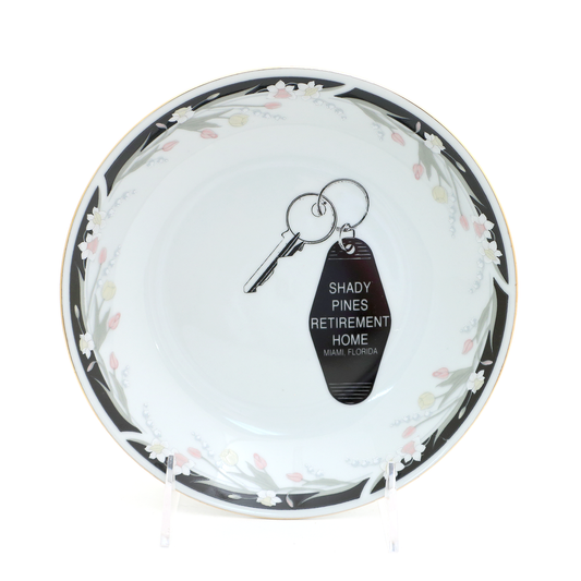 Vintage dish, Shady Pines Retirement Home, key bowl