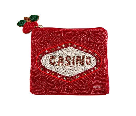 Casino Beaded Coin Purse