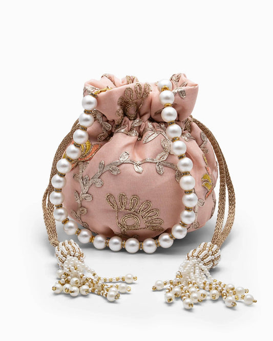 Pink Embellished Evening Clutch Bag (one of a kind)