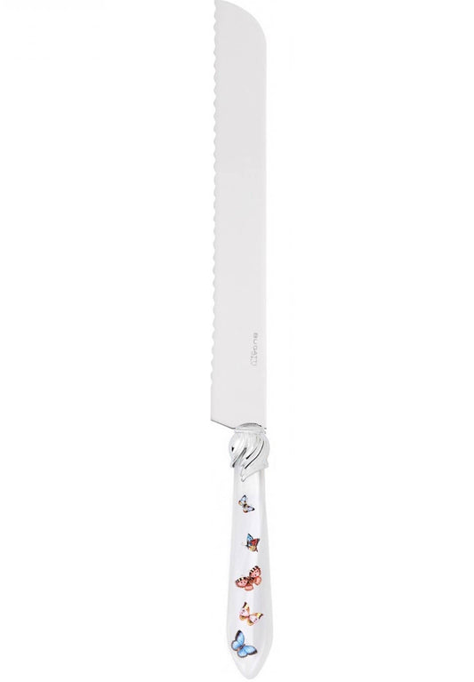 Butterflies Bread Knife White