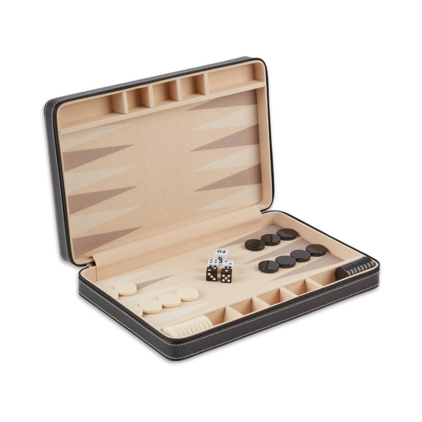 Backgammon Set in Leather Case