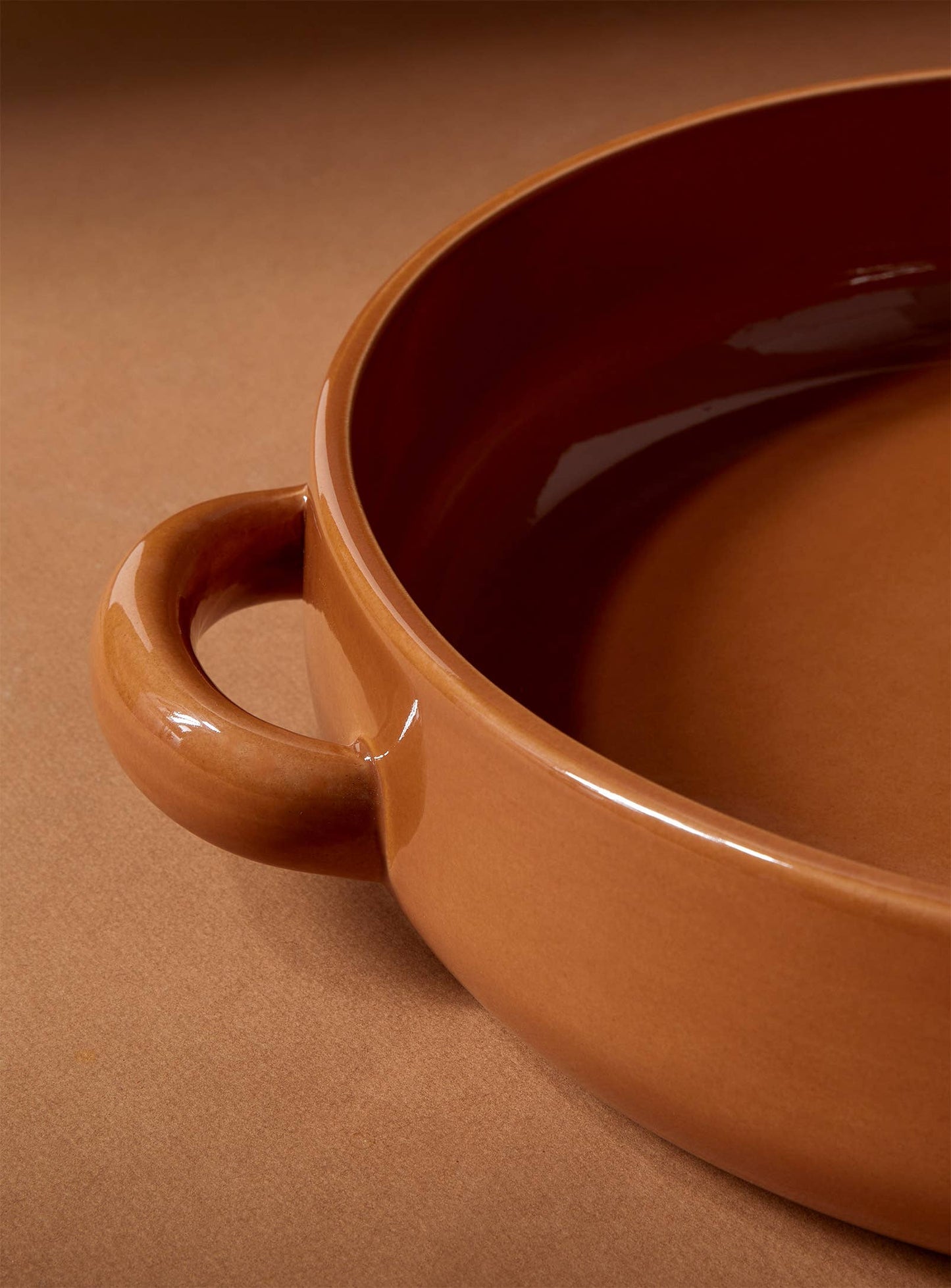 Stoneware Serving Plate with Handles