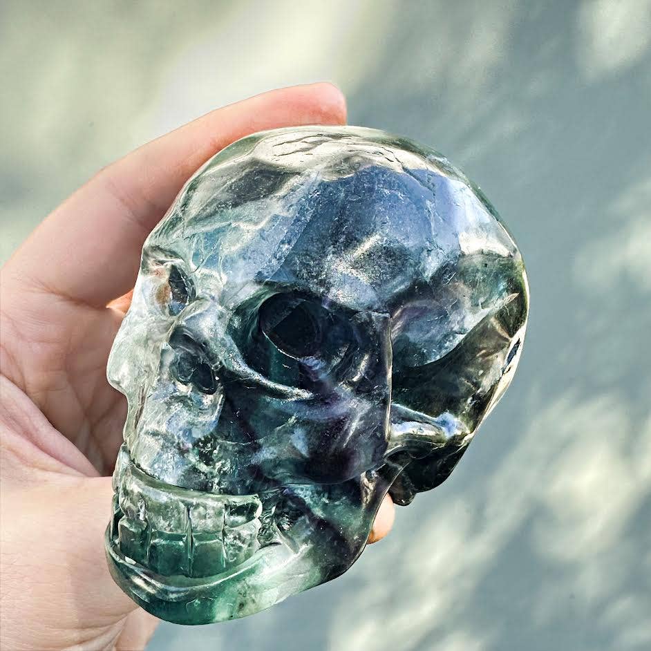Fluorite Skull - Large - 1 pc