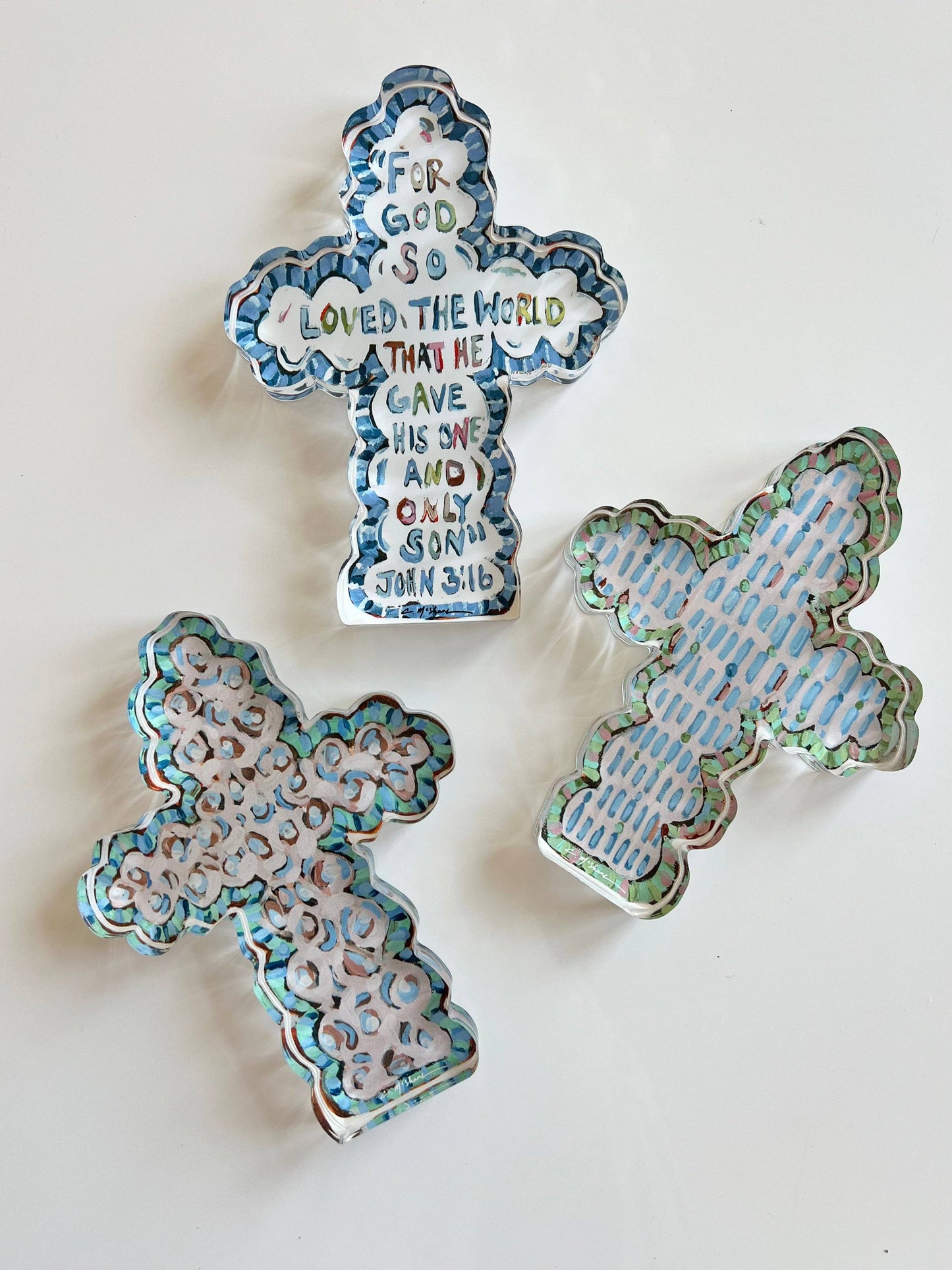 "Faithful Cross I" acrylic