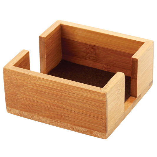 Thirstystone Natural Bamboo Wood Square Coaster Holder