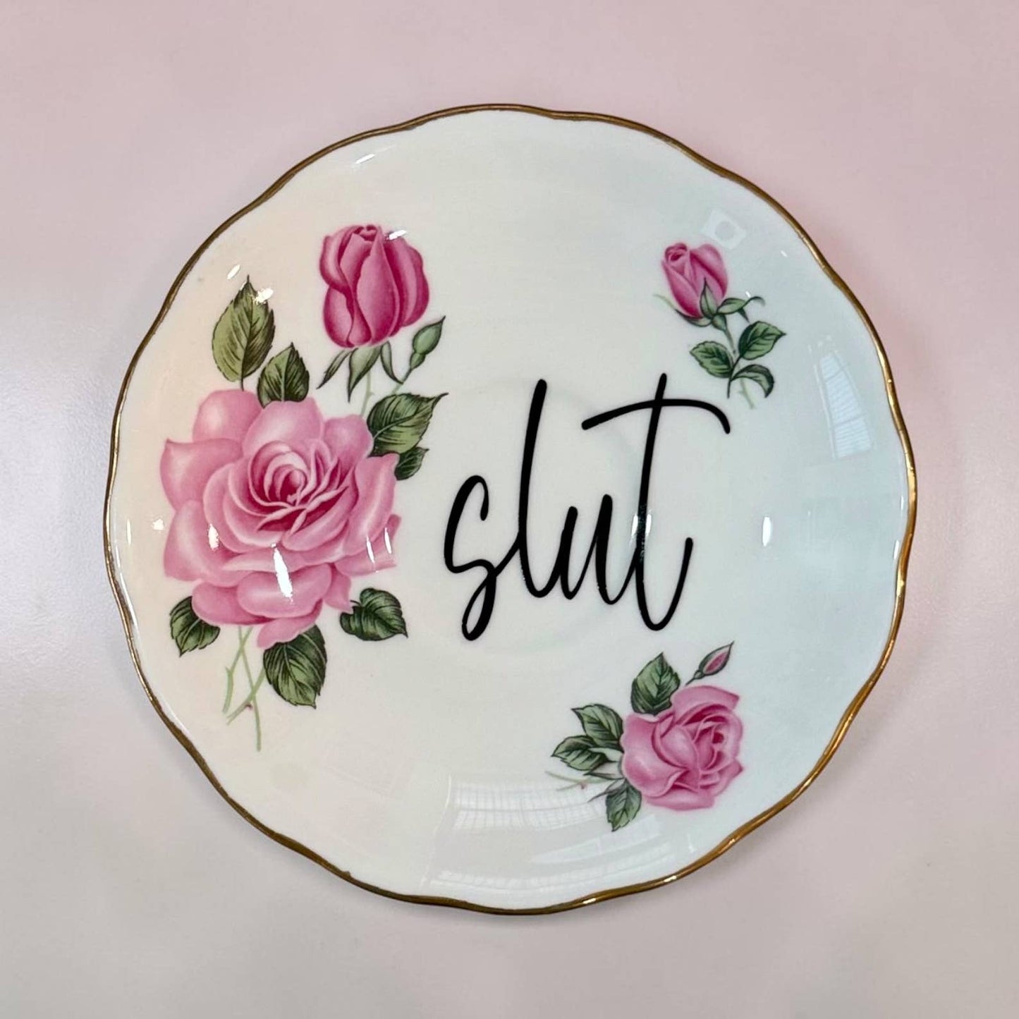 Slut Vintage Plate