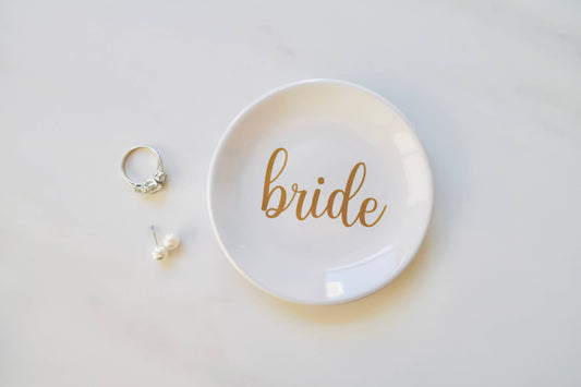 Bride Ring Dish (Gold), Engagement/Wedding Gift