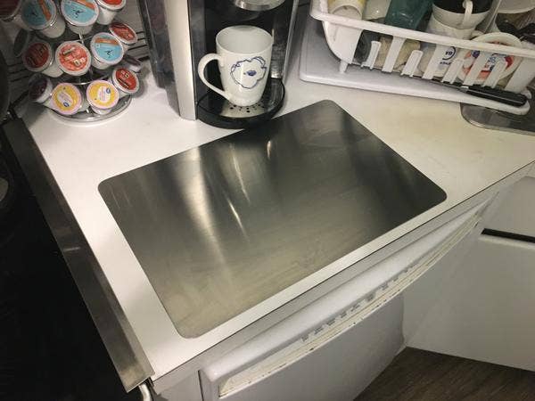 Premium Heavy-Duty 18 Gauge Brushed 304 Stainless Steel Flat Cutting Board