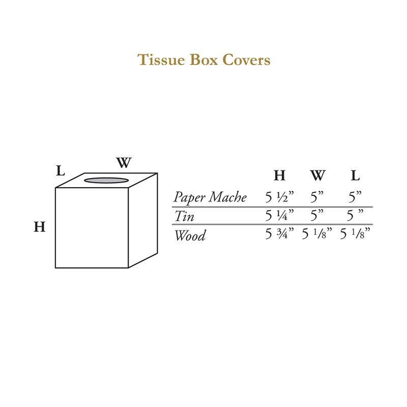 Burlwood Tissue Box Cover