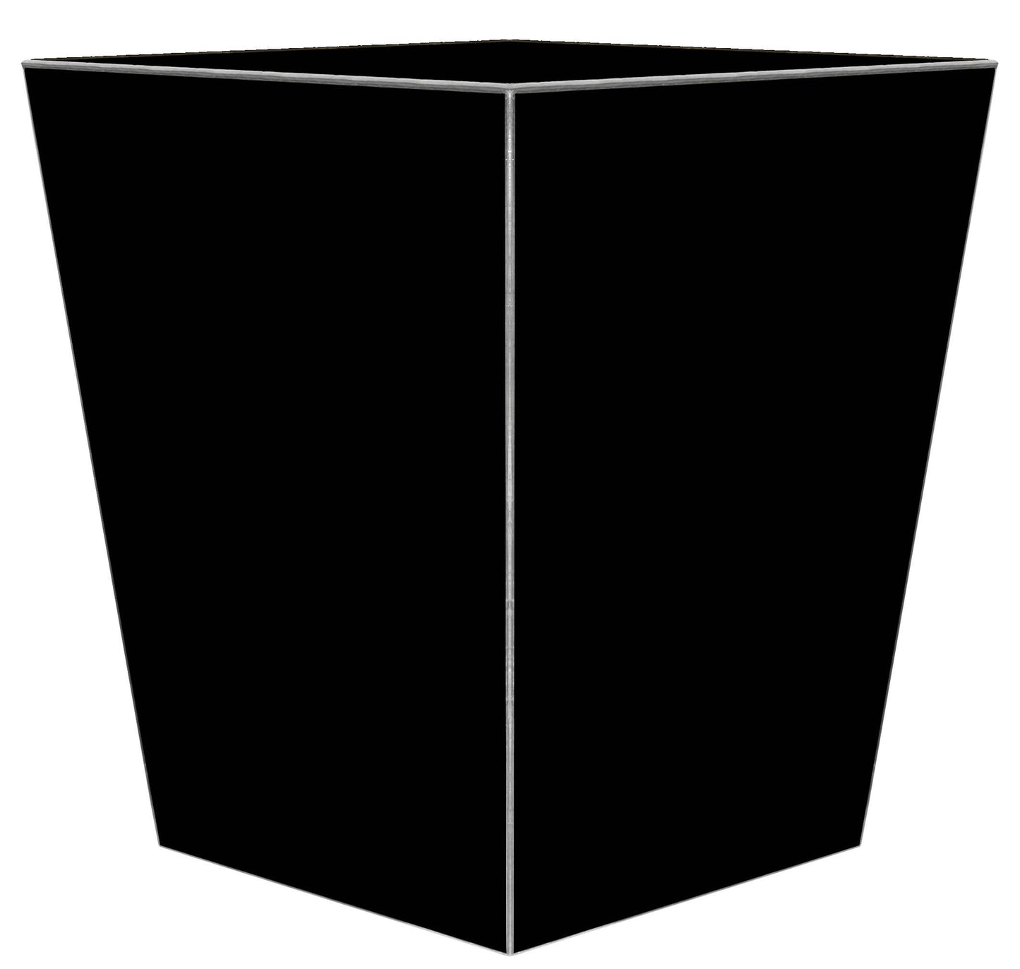 Plain Black Wastepaper Basket