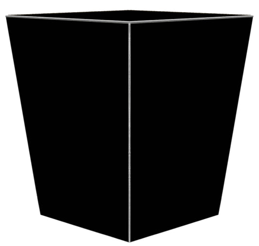 Plain Black Wastepaper Basket