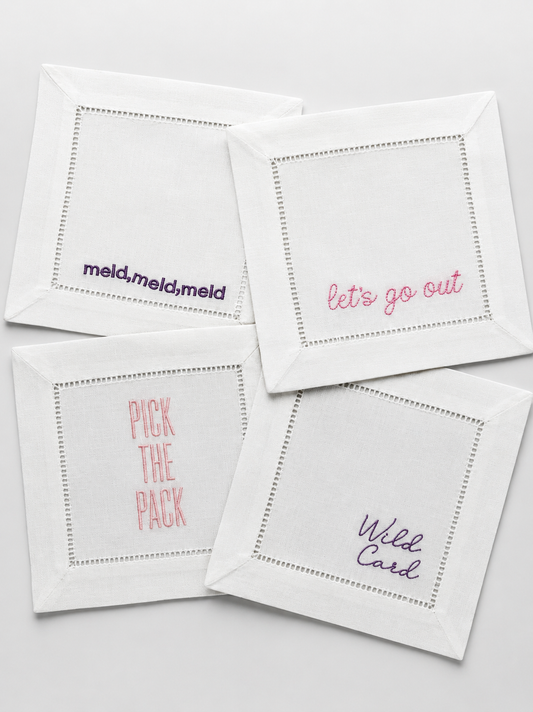 Canasta Linen Napkins - Set of 4