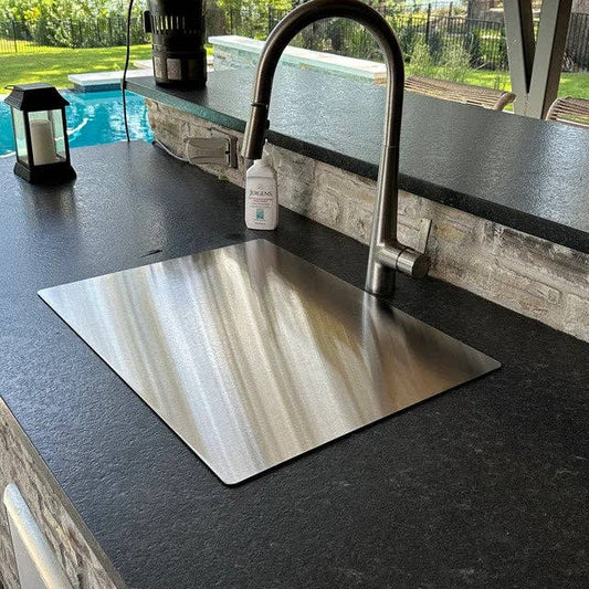 Premium Heavy-Duty 18 Gauge Brushed 304 Stainless Steel Flat Cutting Board