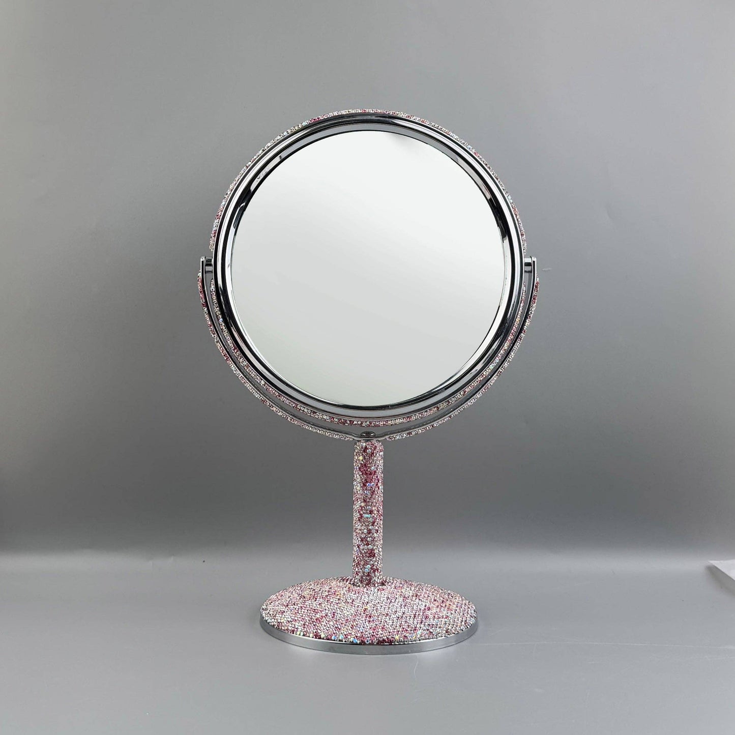 Ceramic Rhinestone Desktop Mirror
