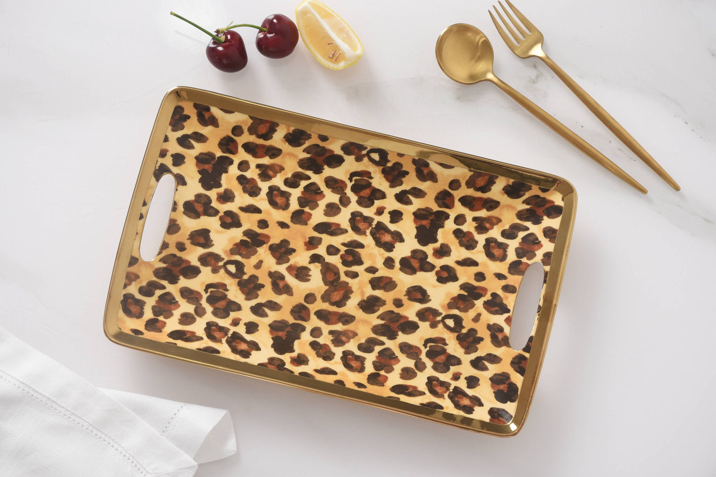 Tray in Leopard Print