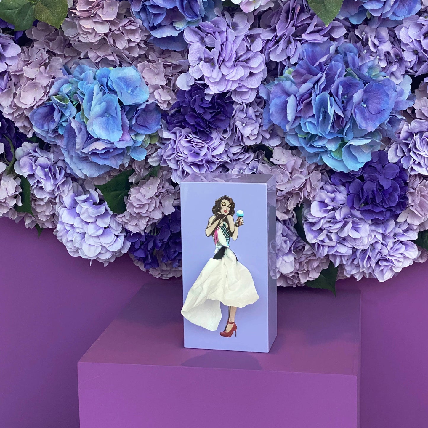Flying Skirt Tissue Box