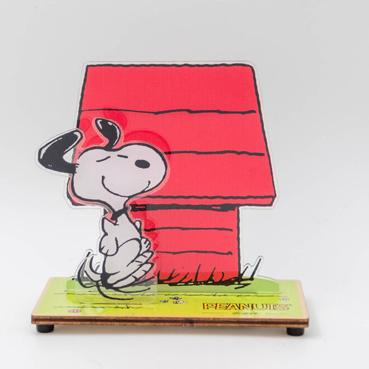 Peanuts® Dancing Snoopy Wood & Acrylic Laser Sculpture