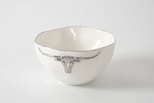 Stetson Longhorn Porcelain Bowl-Large