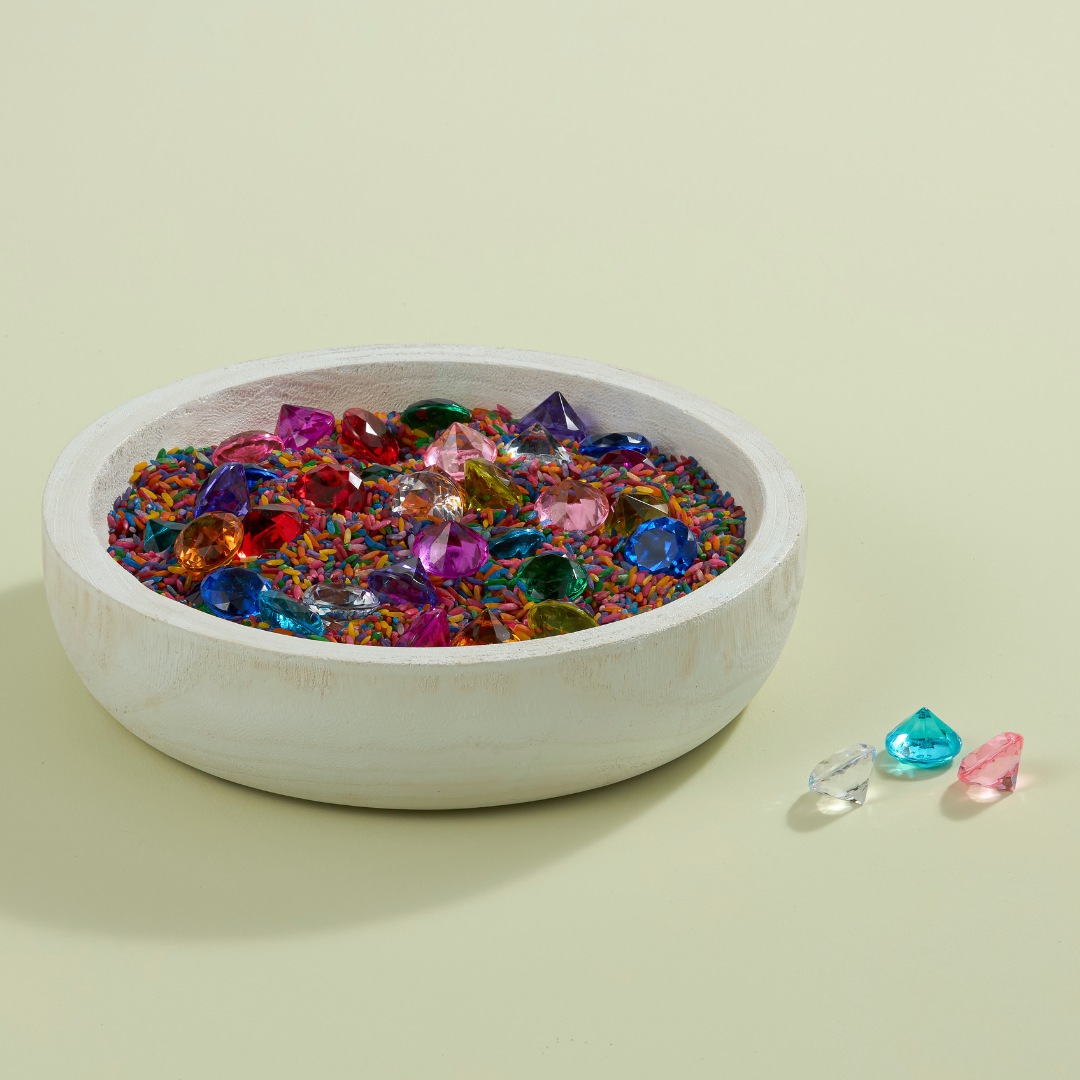 Rainbow Acrylic Gemstone Assortment (Each) assorted colors