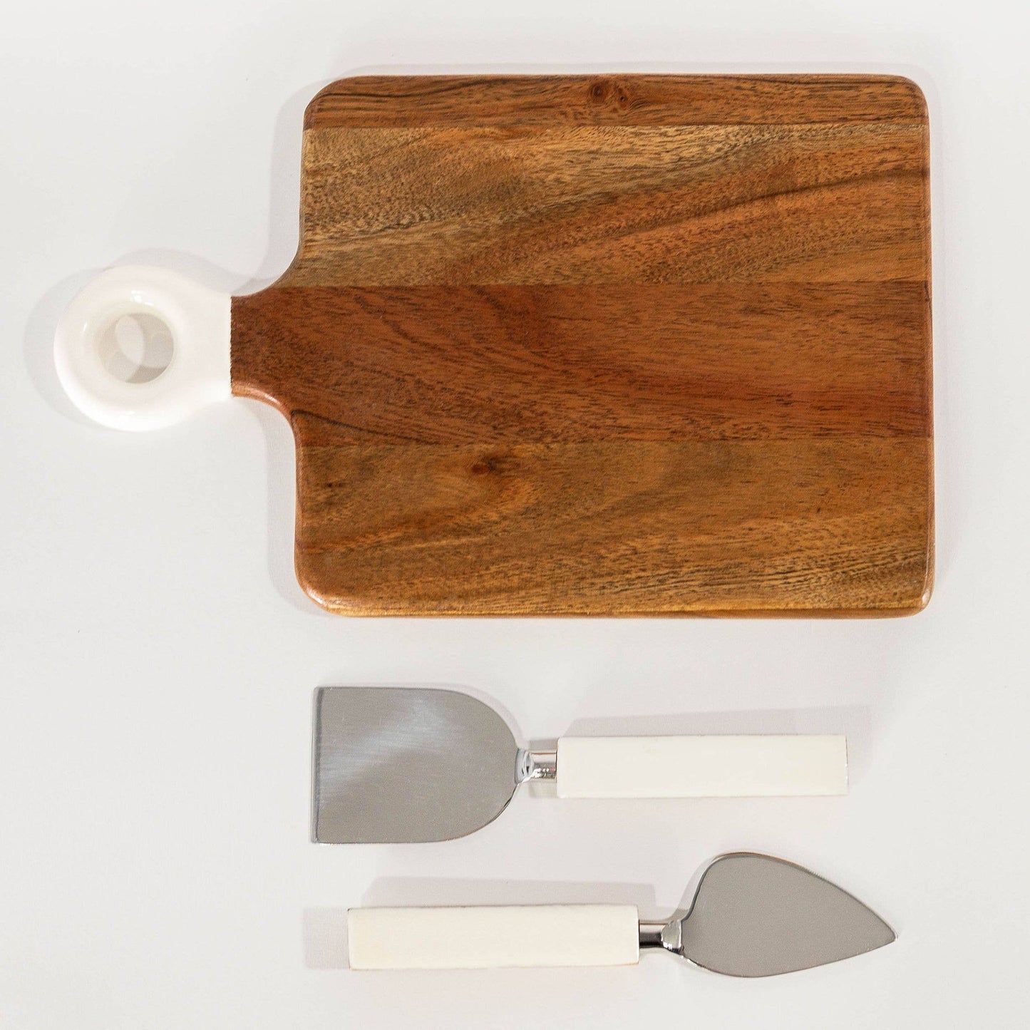 Mini Charcuterie Board and Set of 2 Knives