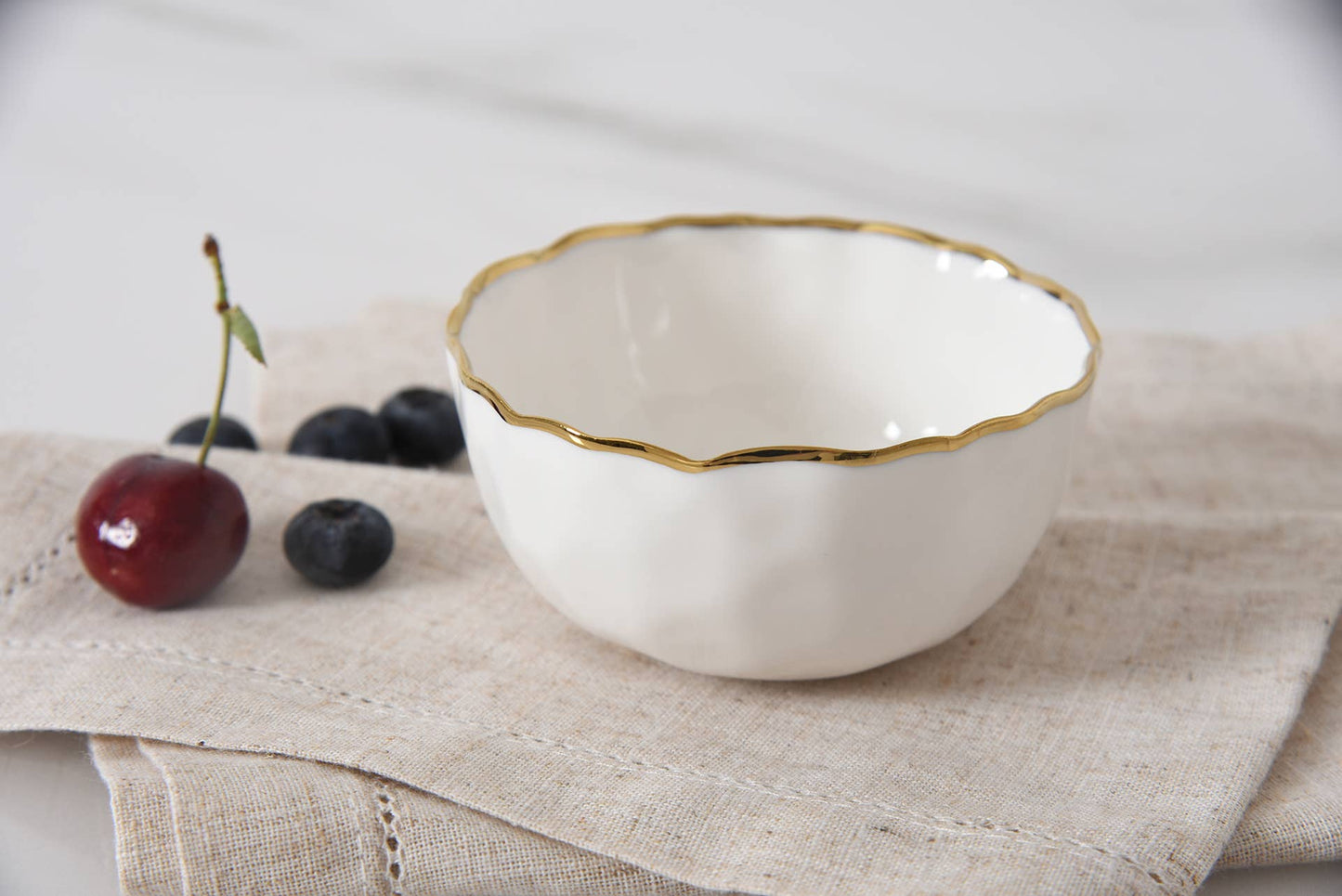 Mini White Snack Bowl