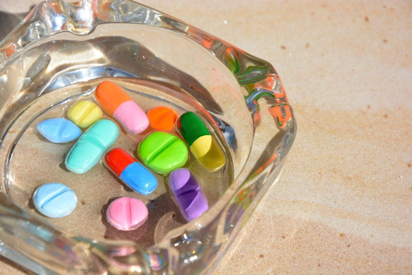 Happy Hour Ashtray (with fake pills)