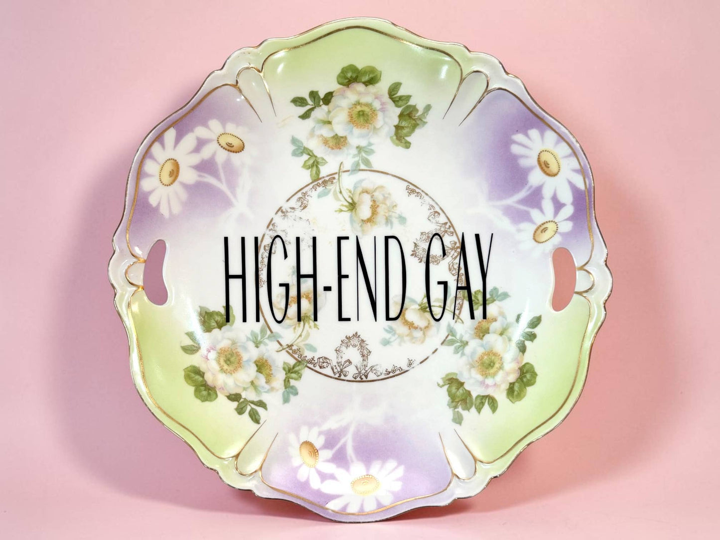 High- End Gay Vintage Plate