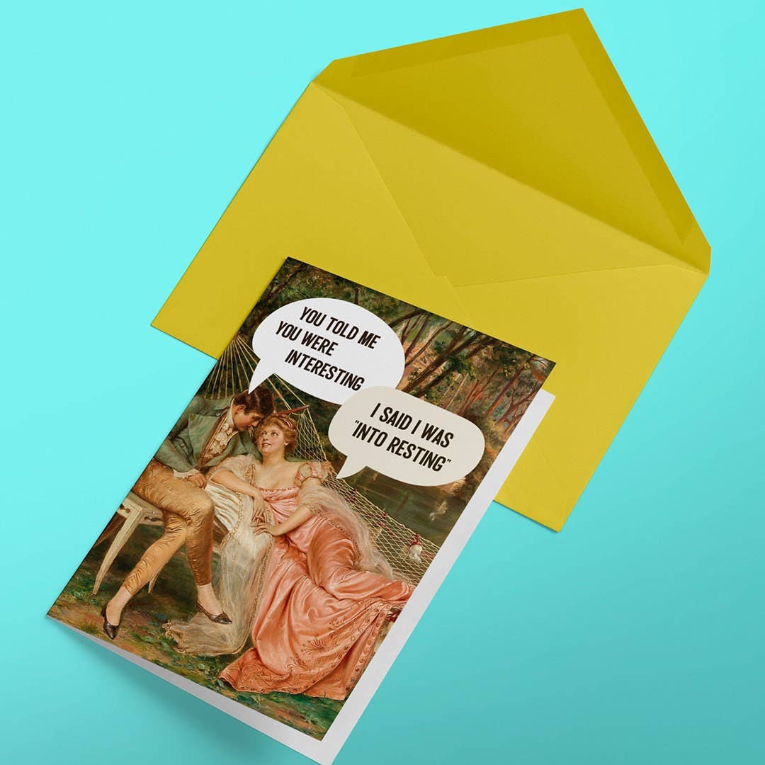 Into Resting - Funny Irreverent Anniversary Card