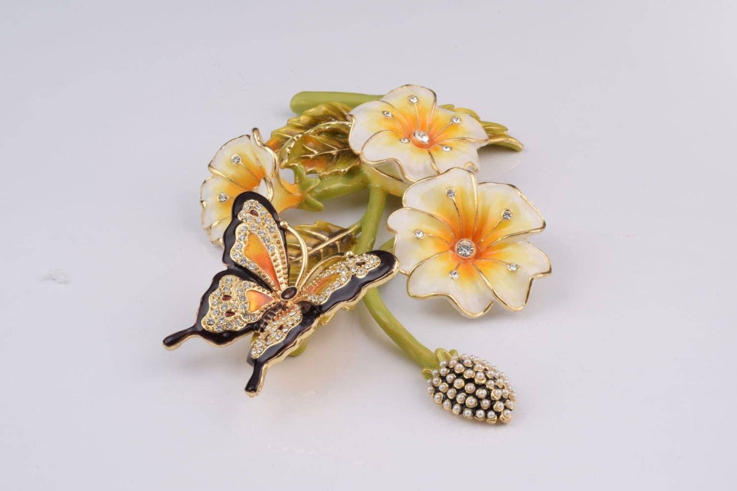 Black & Orange Butterfly on Flowers