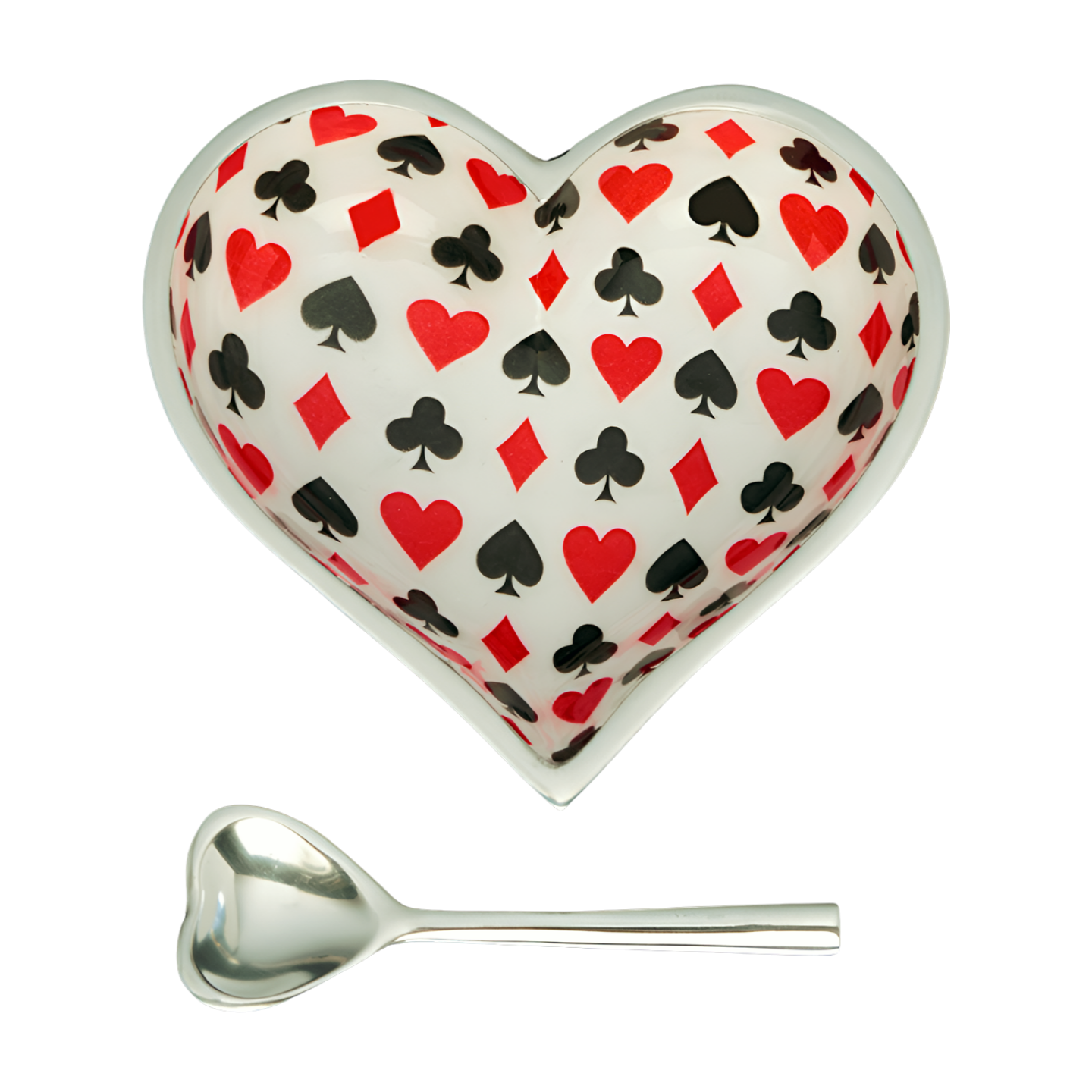 Happy Card Heart - Canasta Heart with Heart Spoon