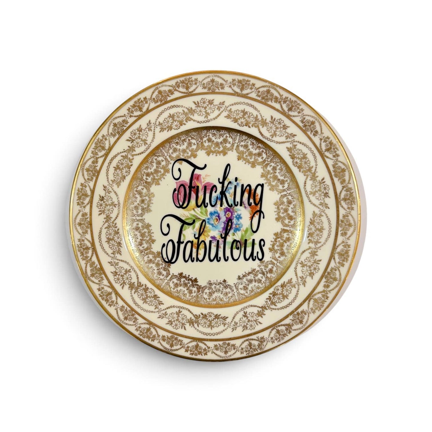 Fucking Fabulous Vintage Plate